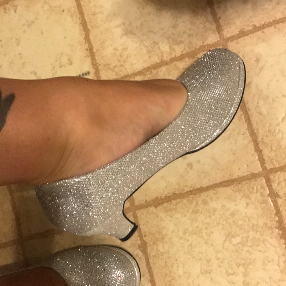 Silver Bling Pumps